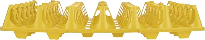 5PCS Egg Flats, Flats, Plastic Chicken Cartonsable 30 Cell Crates Holder Tray Container Sets Reusable Trays for Storage Transportation Each Holds Eggs3 Home Farm SuppliesYellow