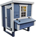 OverEZ Coastal Medium Chicken Coop for up to 10 Chickens - Nesting Box - Large Bird, Poultry and Hen House, Made in USA