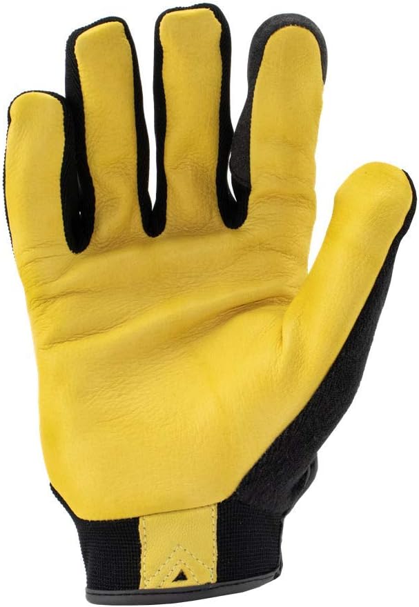 IRONCLAD Command Pro Gold Goatskin Leather Work Gloves; Touch Screen Gloves Conductive Index Finger, All-Purpose, Machine Washable, Sized S, M, L, XL, XXL (1 Pair) (X-Large, Gold Goatskin Leather)