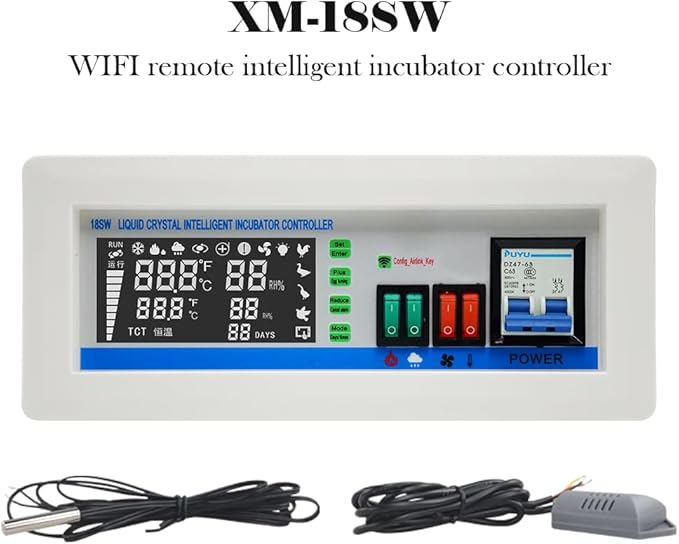 XM-18SW New Version Intelligent Incubator Controller WiFi Remote Intelligent Temperature and Humidity App System Egg Incubator