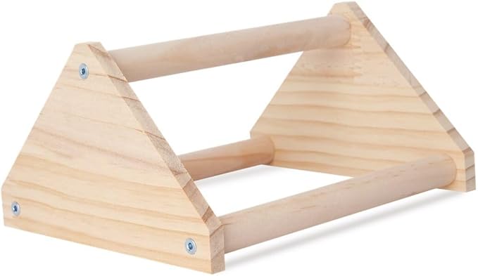 BOSREROY Chick Jungle Gym Stand, 7.9 x 6.9 x 4.14’’ Wooden Perch for Chick Training, Entertaining Chicken Roosting Bar, Perch Toy in Coop & Brooder for Chicks