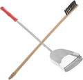 SUPVOX 2pcs Pet Bird Cage Cleaning Set Brush and Shovel Tools for Parrots and Birds Efficient Cleaning Supplies for Maintaining Environments
