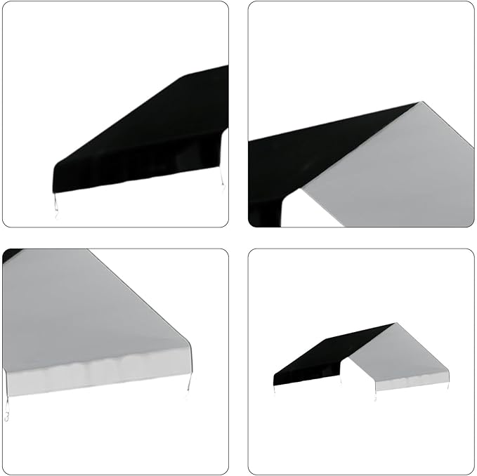 Large Chicken Coop Cover Cloth Waterproof Dustproof Chicken Cage Cover Canopy for Yard, Garden, Black