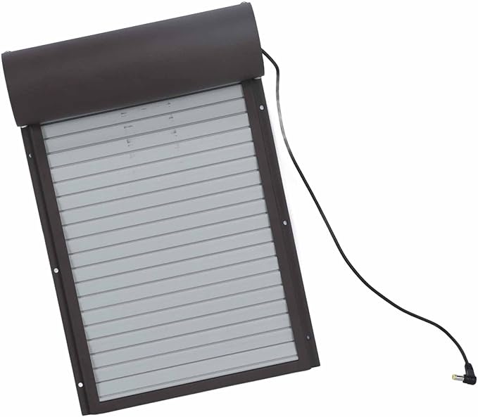 Automatic Automatic Roller Chicken Coop Door Metal Chicken Coop Door Chicken Coop Door with Timer, Battery Powered Metal Door for Farm Poultry Supplies, Iron Sheet Metal,