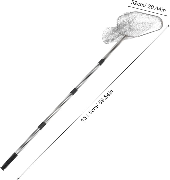 BESPORTBLE Farm Animal Catcher: Adjustable Chicken Catching Nets Portable Stainless Steel Net with Handles for Chicken Coop Poultry Farmers and Fishers