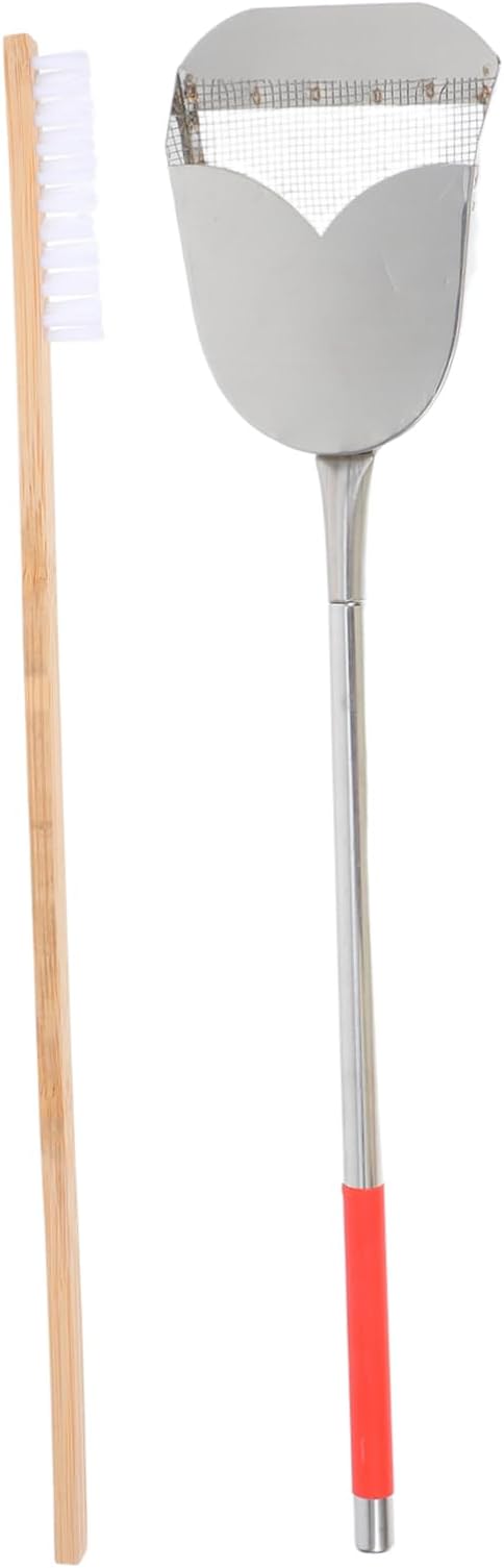 2pcs Bird Cage Cleaning Brush Set Droppings Shovel PET Cage Cleaner Tools for Birds and Small Animals Includes and