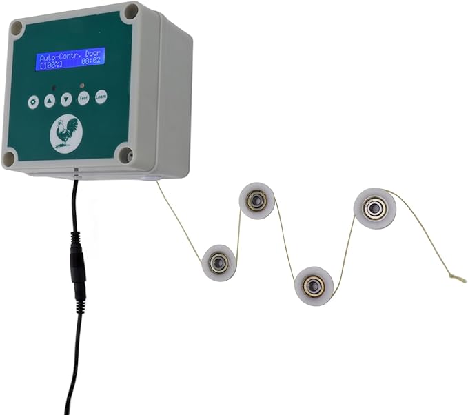 IP44 Automatic Chicken Coop Door Controller Timer Light Sensing Remote Control Chicken Coop Door Actuator Motor for Farm