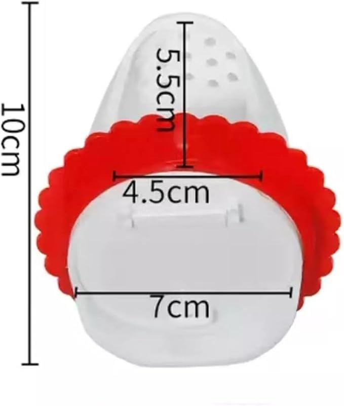 DIY Chicken Feeder, Automatic Anti-Rodent, Rainproof, No Waste, Gravity Chicken Feeder for Buckets, Boxes and Troughs (4 Pieces Red)