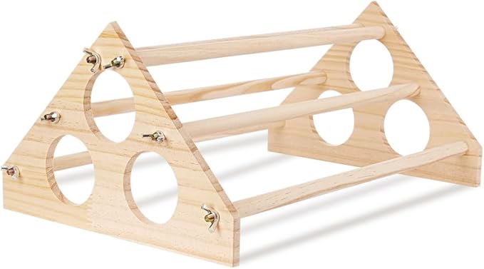 Wood Chick Jungle Gym Perch Toy for Coop & Brooder, Chicken Roosting Bar, Chick Stand Training Perch, Entertainment Wooden 16.14 X 10.63 X 7.08’’