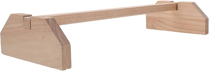 Happyyami Wooden Chick Perch Stand for Chickens and Birds Durable Natural Wood Roosting Bar Comfortable Perch for Brooder Coop and Farm Use