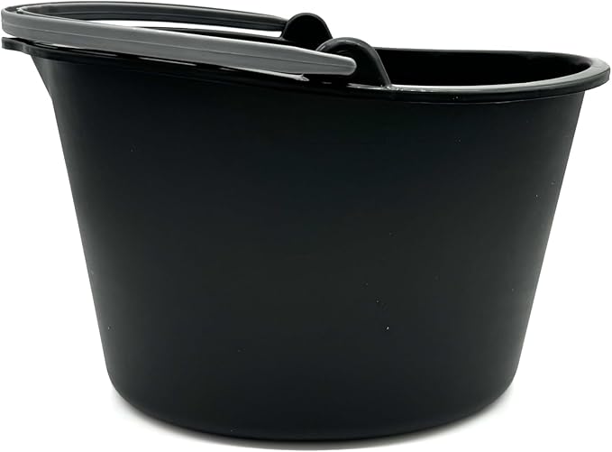 Rocky Mountain Goods Oblong Mop Bucket - Large 11 qt Utility Bucket for Mops, Scrubs, Brushes or Other Cleaning Tools - Made of Recycled Plastics