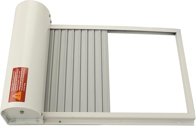 Acouto Automatic Chicken Coop Door Solar Powered Automatic Chicken Coop Door Opener with Timer for Duck Goose Farm Equipment Solar Automatic Chicken Coop Opener with Timer (White)