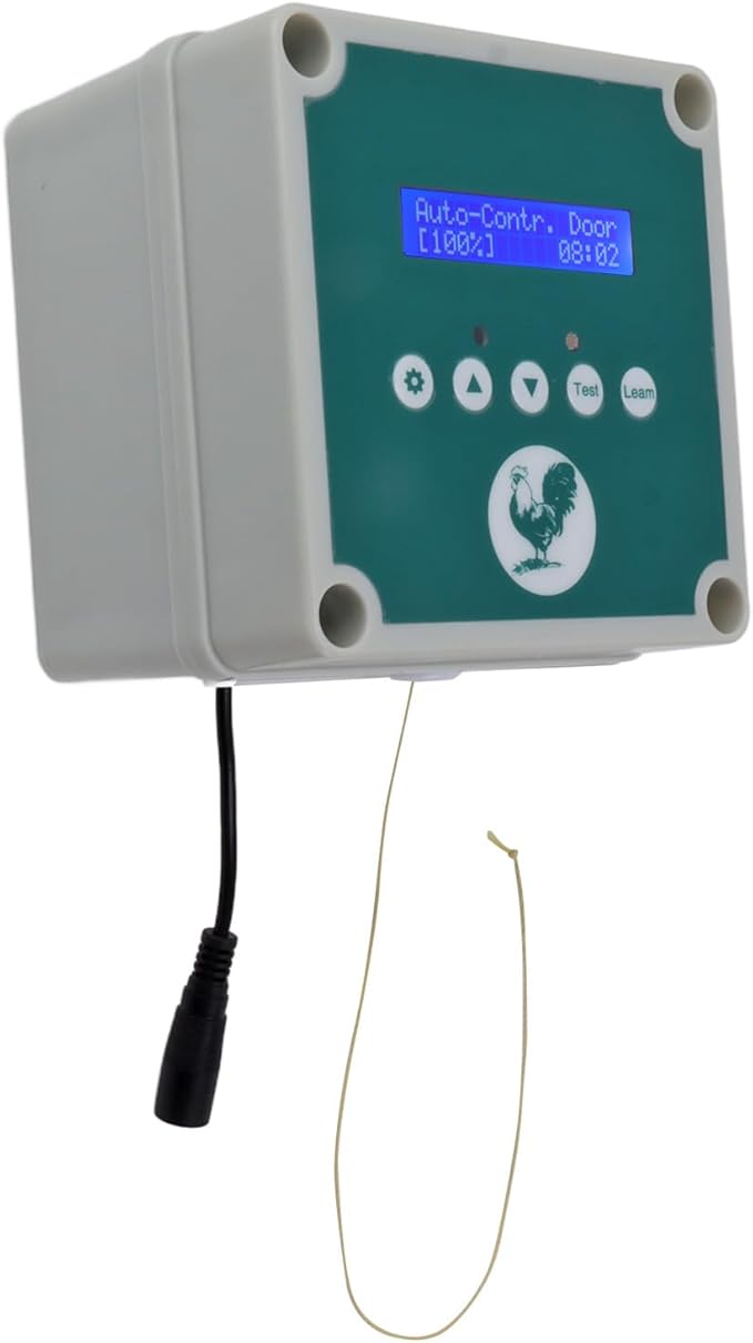 IP44 Automatic Chicken Coop Door Controller Timer Light Sensing Remote Control Chicken Coop Door Actuator Motor for Farm