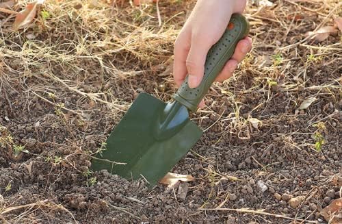 3 Pieces Small Gardening Hand Shovel Garden Trowel Transplanter Lightweight Comfortable Ergonomic Handle Gardening Tool Set Potted Plants Handle Garden Tool for Houseplant (Large)