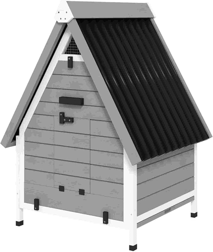 Pet-Friendly Backyard Chicken Coop, All-in-One Wooden Chicken House & Enclosed Run - Easy Access for Egg Collection & Cleaning, Perfect Starter Coop for Family Pets & Fresh Eggs