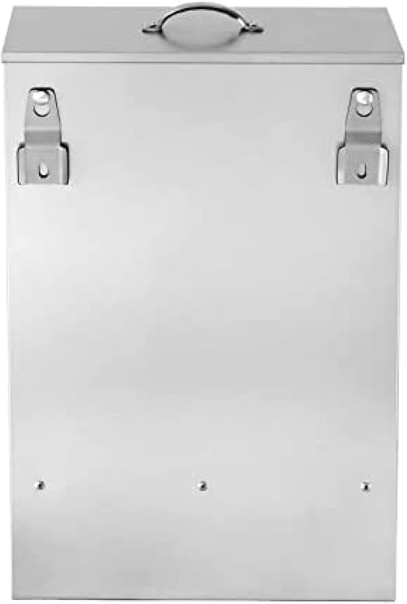 Automatic Chicken Feeder System - 30-50lb Capacity Galvanized Feeder Metal Trough for Poultry and Rabbits,50lb