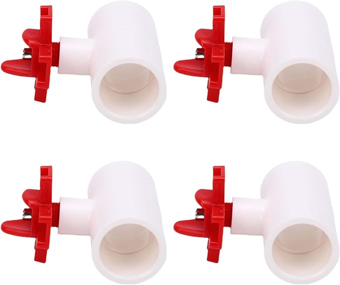 10PCS Chicken Waterer Nipples, Automatic Watering System Leakproof Design with Tee Fittings for Poultry Chicks and Chickens