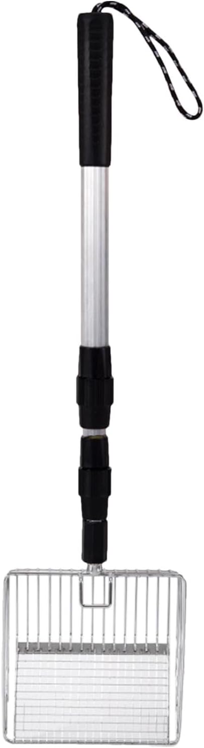 Poultry Coop Rake - Stretchable Chicken Pen Rake, Chicken Litter Scoop | Chicken Coop Accessories, Poop Shovel for Separating Poop and Debris from Sand