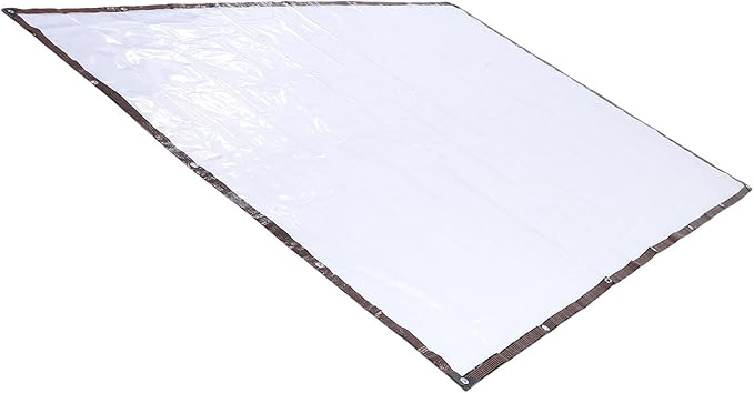 Heavy Duty Water Proof Chicken Coop Cover for Winter, Winterizing Insulation Clear Tarp with Metal Grommets, Ideal for Poultry Cage, Patio, Greenhouse & Garden, 2x3m