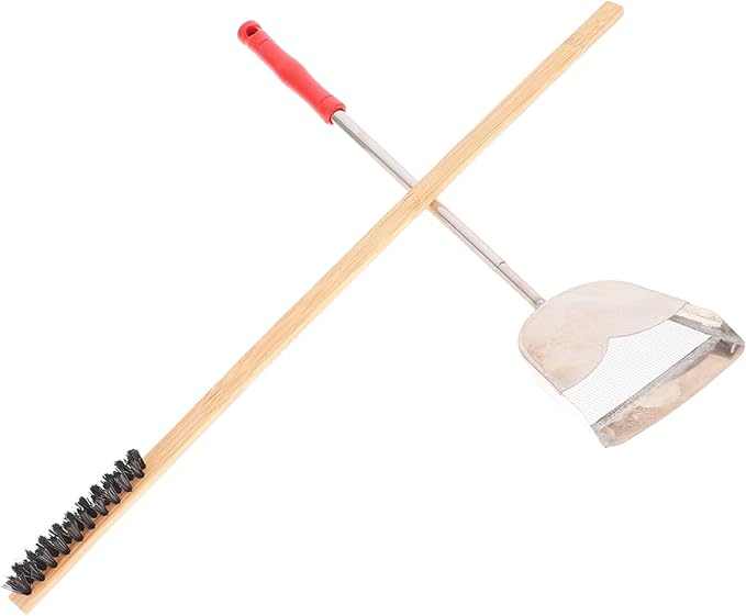 MERRYHAPY 2pcs Bird Cage Cleaning Brush Set Pet Cage Cleaner Brush Pet Feeder Cleaning Tools Reptile Chicken Coop