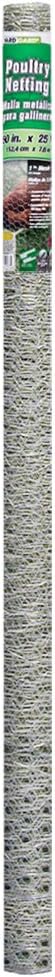 YARDGARD – 1 Inch Twisted Mesh Wire Fence – 60 Inches by 25 Feet – 20 Gauge Galvanized Steel – for Chicken Coops | Poultry Netting | Rabbit Fencing | Garden Protection