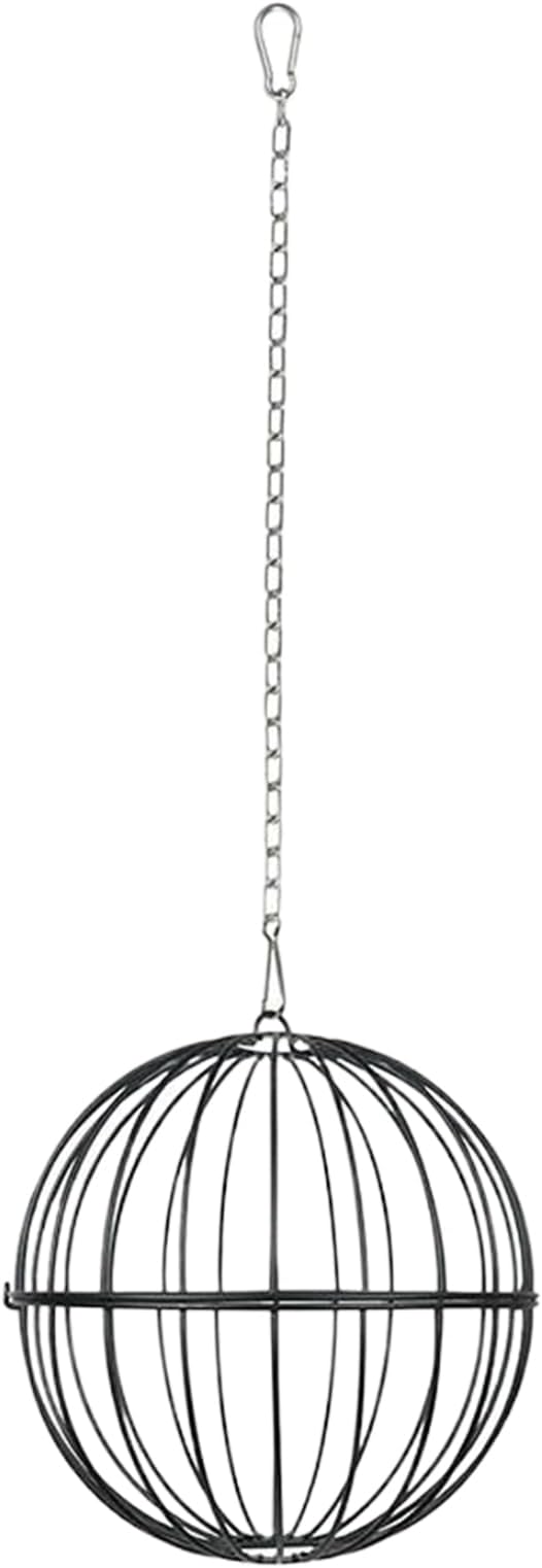 Hangings Chicken Feeder, Adjustable Height Design, 19x19x19cm, Hen Food Dispenser, Hangable Chicken Food Dispenser, Sturdy Metal Construction, for Ducks, Quails, Goats, Horses, Deer, and Farm Animals