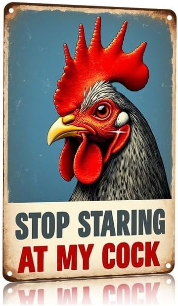 Funny Chicken Gifts Chicken Cluck Around and Find Out Tin Sign for Home Farm Chicken Coop Farmhouse Kitchen Garden Decor 12 X 16 Inch