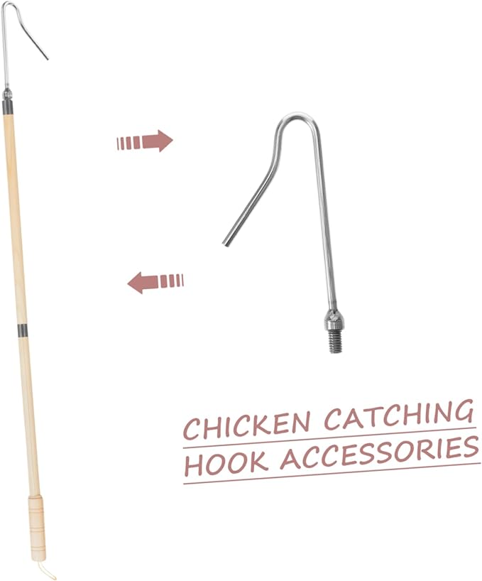 Garneck Animal Catch Net Chicken Legs Butchering Equipment Chicken Catcher Hook Poultry Handling Tool