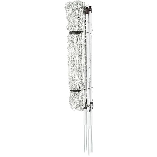 Premier 1 Pig QuikFence® Electric Netting | White/Black Single Spike High Visibility Fence – 30"H x 100'L