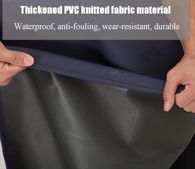 Waterproof Aprons,Apron Heavy Duty Work Apron, PVC Halter Apron,Wear-resistant Waterproof And Oil-proof Work Apron,For Food Processing,Hairdressers,Farms(A1)
