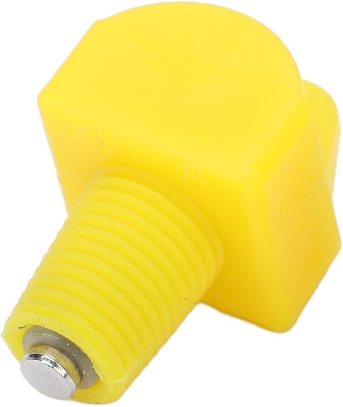 Chicken Waterer 10pcs Automatic Chicken Water Nipples, Sturdy Plastic Chicken Waterer Poultry Nipples Drinker Waterer Yellow, Duck Screw Water Drink Feeder