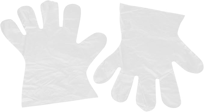 Clean Ones Disposable Food-Safe Poly Gloves, One Size, 2000 Count