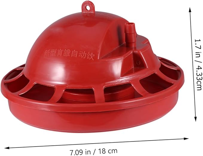 Sosoport 3pcs Chick Water Drinking Cups Automatic Refill Poultry Drinker Easy to Install Chick Float Waterer for Clean Hydration for Brooders and Poultry Use