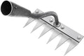 Weeding Rake for Gardening, Gardenia Iron Rakes for Backyard, Lawn, Small Farm, Rake with Sharp Metal Teeth，Heavy Duty Garden Tool for Weeding Without Handles (6 Tines)