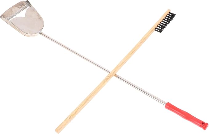 2pcs Efficient Small Bird Cage Cleaning Brush Shovel Set Pet Hair Cleaner Brush for Rabbit Cleaning Supplies Chicken Coop Cleaner