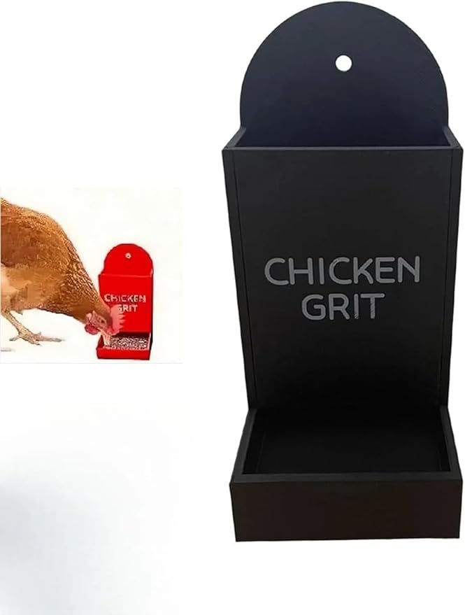 Gravel Feeder - Oyster Shell and Grit Feeder, Versatile Oyster Shell Feeders for Chickens,Hanging Chicken Feeders Trough,Precision Nutrition, Chickens Coop Accessories for Poultry (a)