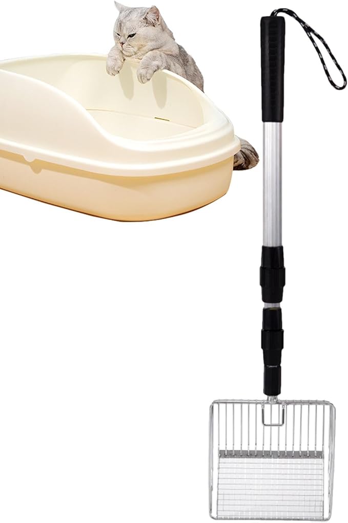 Poultry Coop Rake - Stretchable Chicken Pen Rake, Chicken Litter Scoop | Chicken Coop Accessories, Poop Shovel for Separating Poop and Debris from Sand