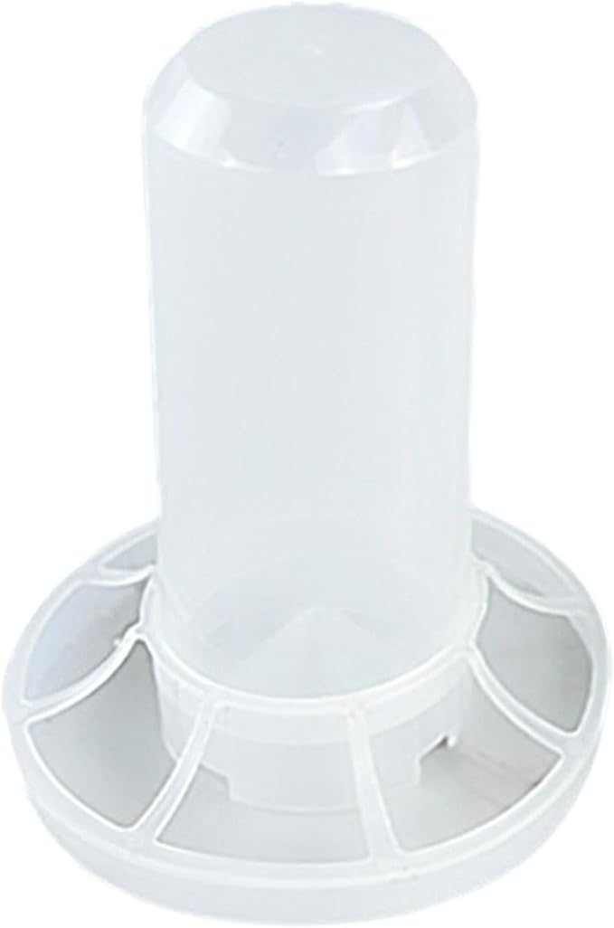 Automatic Chicken Feeder with Ports,No Waste Inside Assembly Feeder Bucket Birds Dispenser for Quails Garden, for 350ml Water