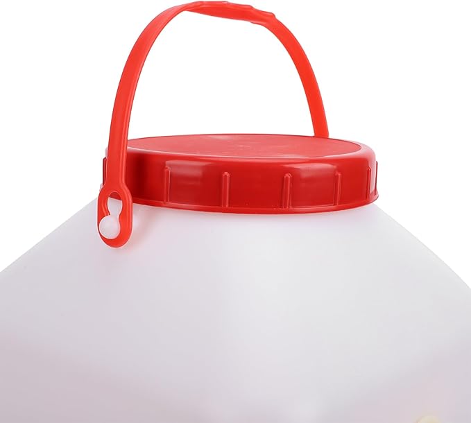 TOPINCN Automatic Poultry Waterer, 10L Large Capacity Plastic Chicken Water Feeder with 4 Bowls, for Farm Poultry Drinking and Feeding