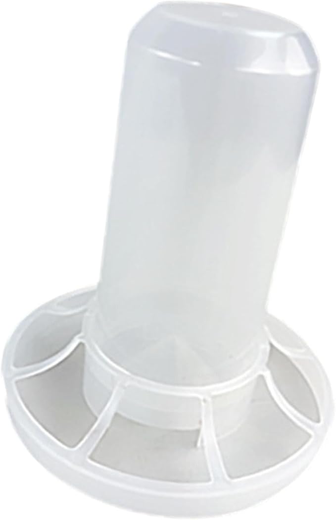 Automatic Chicken Feeder, Feeder Bucket No Waste Easy Clean and Fill Birds Dispenser with Ports for Lawn Pigeon Garden, for 350g Feed