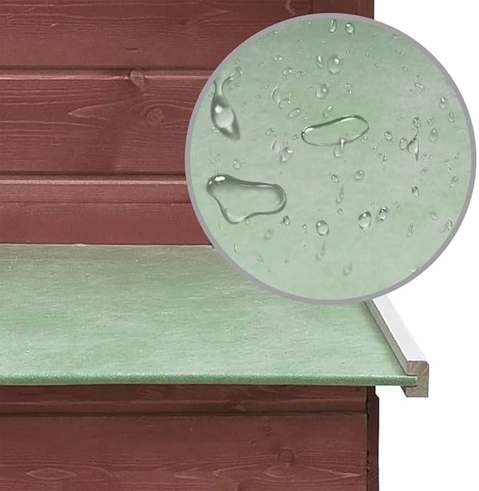 Wooden Rabbit Cage 67 x 67 x 43.3 in Outdoor Hutch Mocha & Green Solid Pine Fir Weatherproof Hutch for Garden Yard Patios