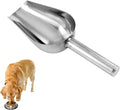 Dog Food Scoop,1 Cup12oz Capacity Pet Food Scoop Stainless Steel Feed Scooper for Dog and Cat(Sliver)