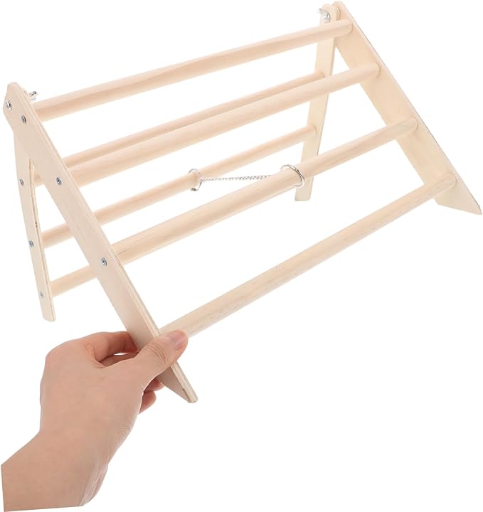 Chicken Wooden Perch Stand for Chicks Durable Roosting Bar with Easy Cleaning Design Compact Storage and Stable Support for Poultry Coop Accessories