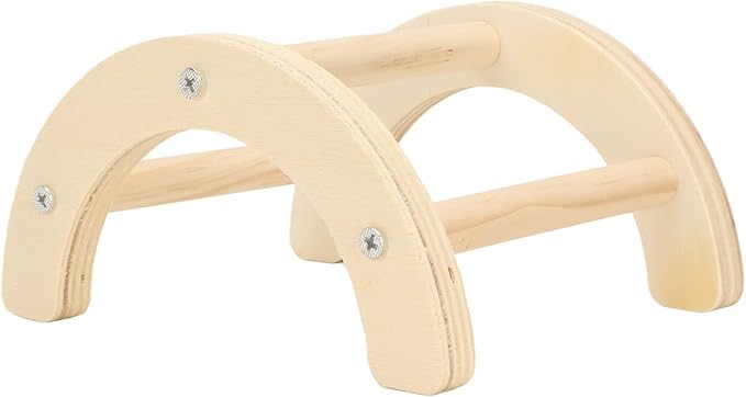 Chicken Perch, Wooden Chicken Roosting Bar Chicken Wood Stand Arch Shape Chicken Toy Multipurpose Bird Perch Stand for Chick Hamsters Gerbils and Small Animals