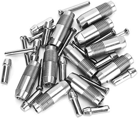 10pcs Automatic Chicken Waterer Nipple Drinker Stainless Steel Chicken Water Nipple Drinker Feeder Automatic Chicken Drinking Nipple