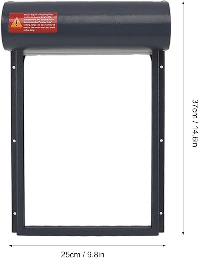 Roll Up Gray Chicken Coop Door Automatic Timing Control Opener for Poultry Farms