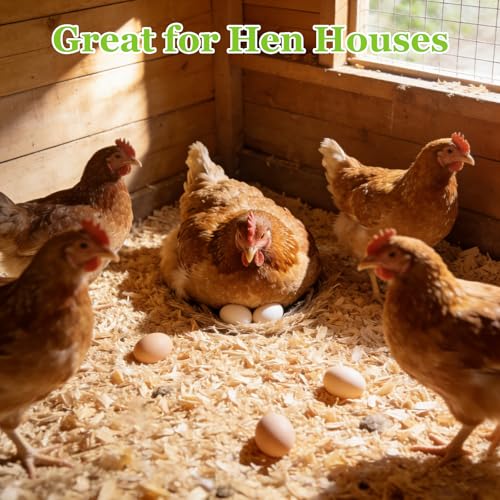 10LB Premium 100% Natural Radiata Pine Shavings for Chicken Coop Bedding,Wood Pine - 10 pounds, 10 Pack - Image 6