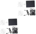 Yardwe 2sets Solar Powered Chicken Coop Fan Exhaust Ventilation System for Small Greenhouse Air Circulation Energy Saving Easy to Install