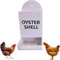 Gravel Feeder - Oyster Shell and Grit Feeder, Versatile Oyster Shell Feeders for Chickens,Hanging Chicken Feeders Trough,Precision Nutrition, Chickens Coop Accessories for Poultry (White)