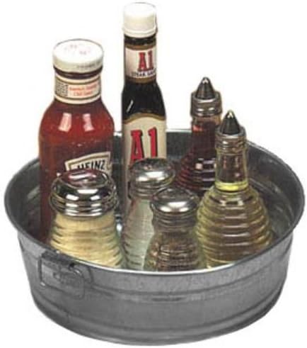 American Metalcraft MTUB10 Natural Galvanized Aluminum Tub with Side Handle, 88-Ounce, 9.65" L X 9.75"W X 3.45" H, Silver (Pack of 1)
